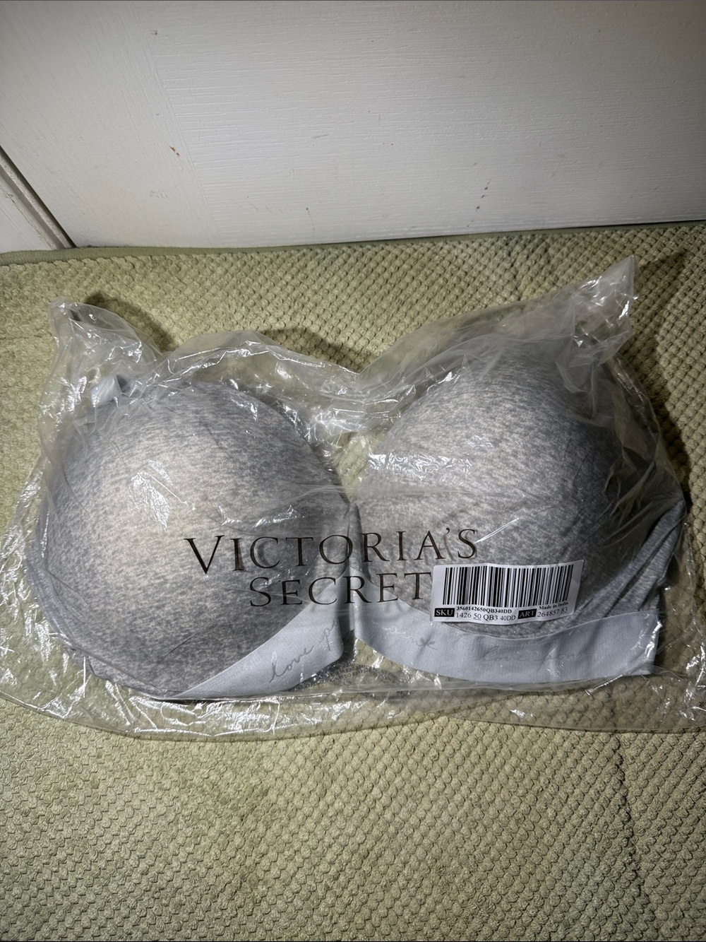 Victoria's Secret Light Gray Padded T-Shirt Bra